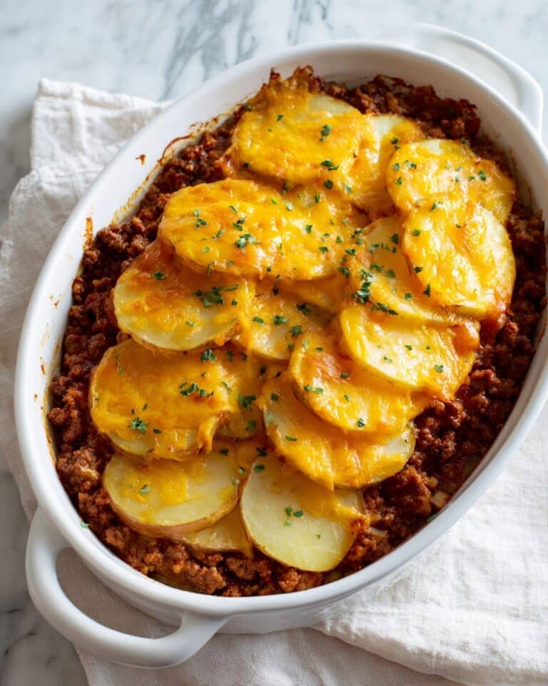 Cheesy Ground Beef and Potatoes Recipe