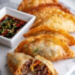 Crispy Rice Paper Dumplings with Spicy Dipping Sauce Recipe