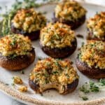 Gluten and Dairy Free Stuffed Mushrooms Recipe