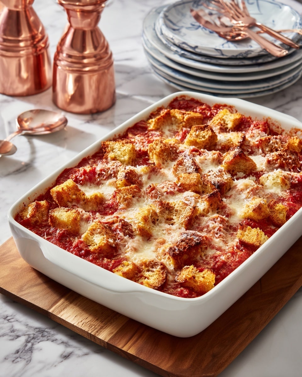 Tomato Soup and Grilled Cheese Casserole Recipe - Recipe Image