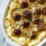 Meatball and Mashed Potato Bake Recipe