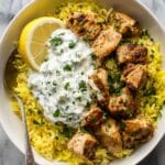Dump-and-Bake Chicken Tzatziki with Rice Recipe