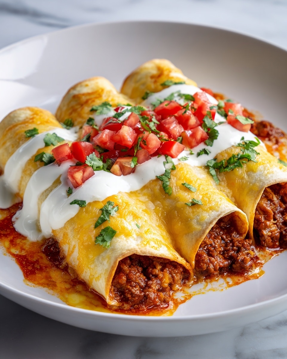 Ground Beef Enchiladas Recipe - Recipe Image