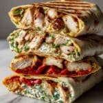 Crispy Air Fryer Chicken & Mozzarella Wraps Recipe