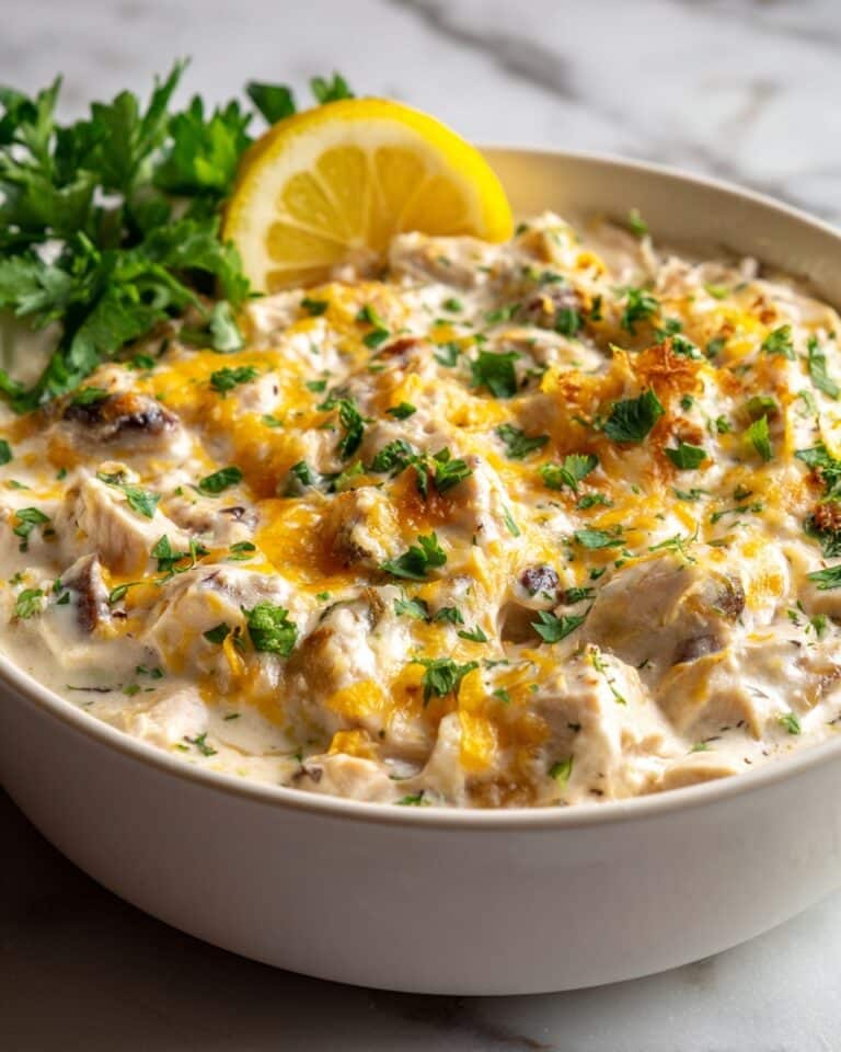 Keto Chicken Alfredo Casserole Recipe