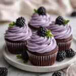 Chocolate Cupcakes with Blackberry Buttercream Recipe