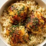 Slow Cooker Lemon Herb Chicken and Rice Recipe
