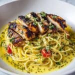 Easy Creamy Cajun Chicken Spaghetti with Garlic Mozzarella Sauce Recipe
