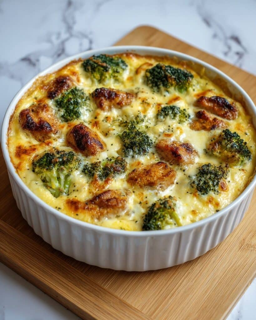 Easy Keto Broccoli Chicken Casserole Recipe