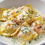 Shrimp Crab Alfredo Roll Ups Recipe