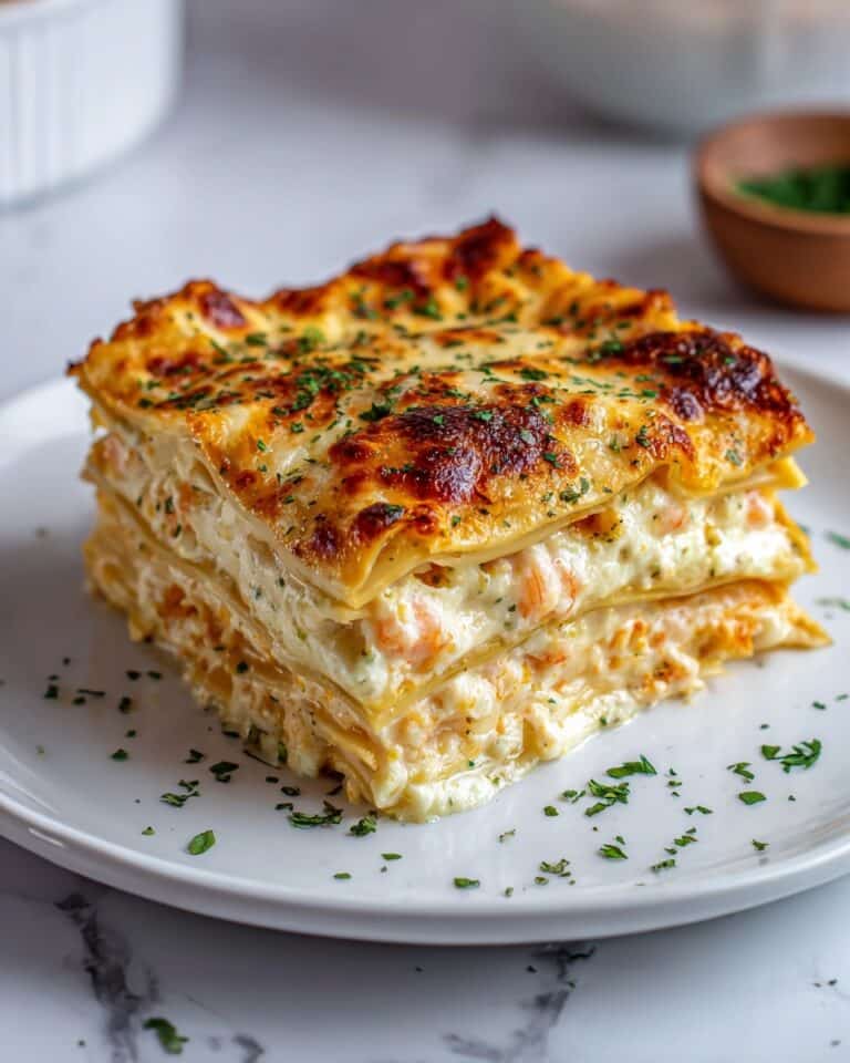 Creamy Shrimp Crab Lasagna Recipe