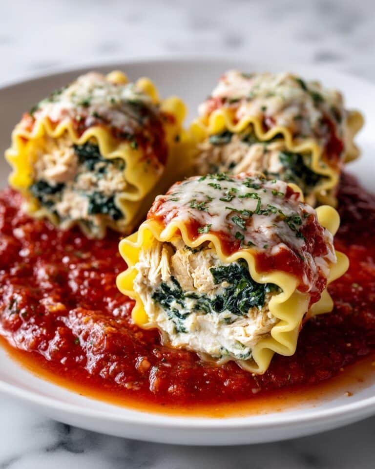 Chicken Lasagna Roll-Ups with Ricotta & Spinach Recipe