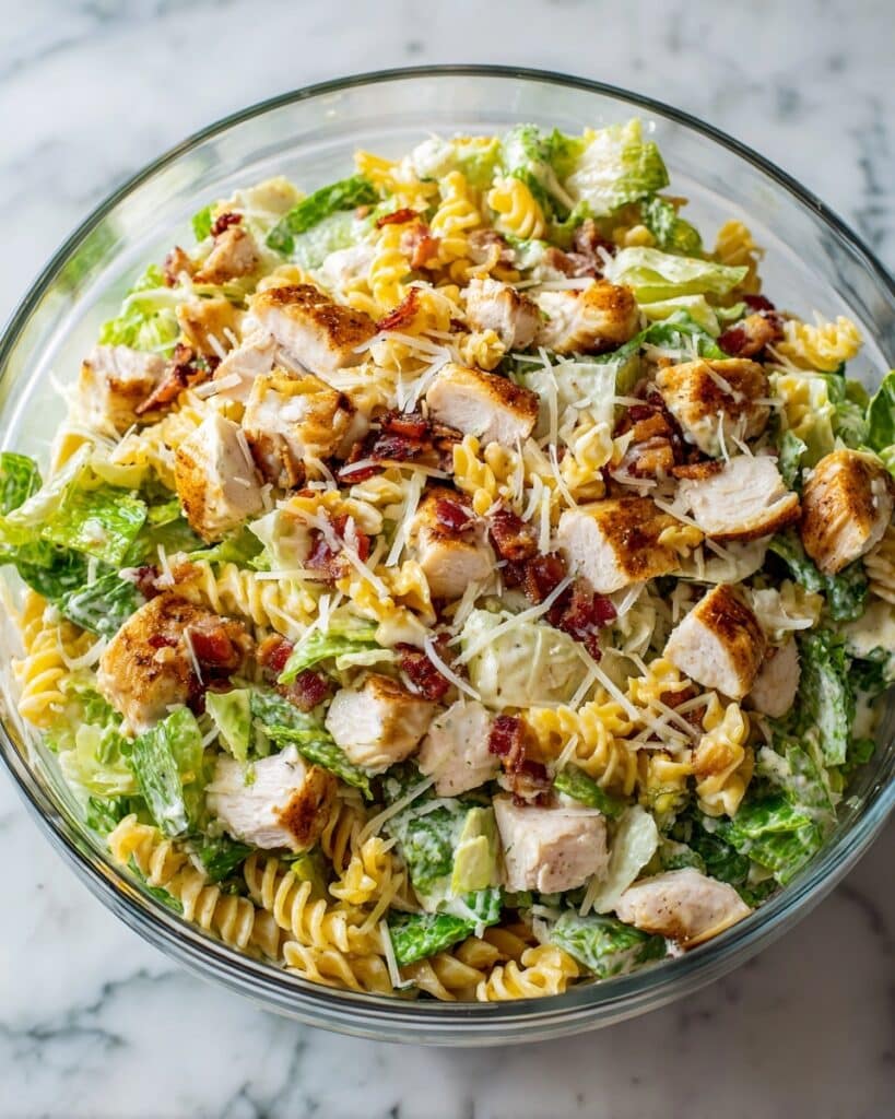 Chicken Caesar Pasta Salad Recipe