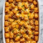 Cheesy Hot Dog Tater Tot Casserole Recipe