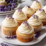 Lavender Honey Cupcakes with Fluffy Vanilla Frosting Recipe