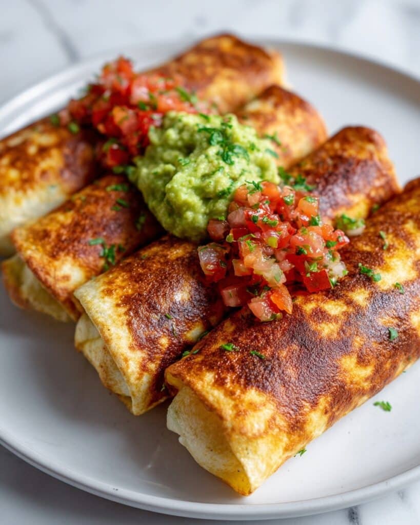 Chicken Chimichangas with Cheese and Optional Fried or Baked Cooking Recipe