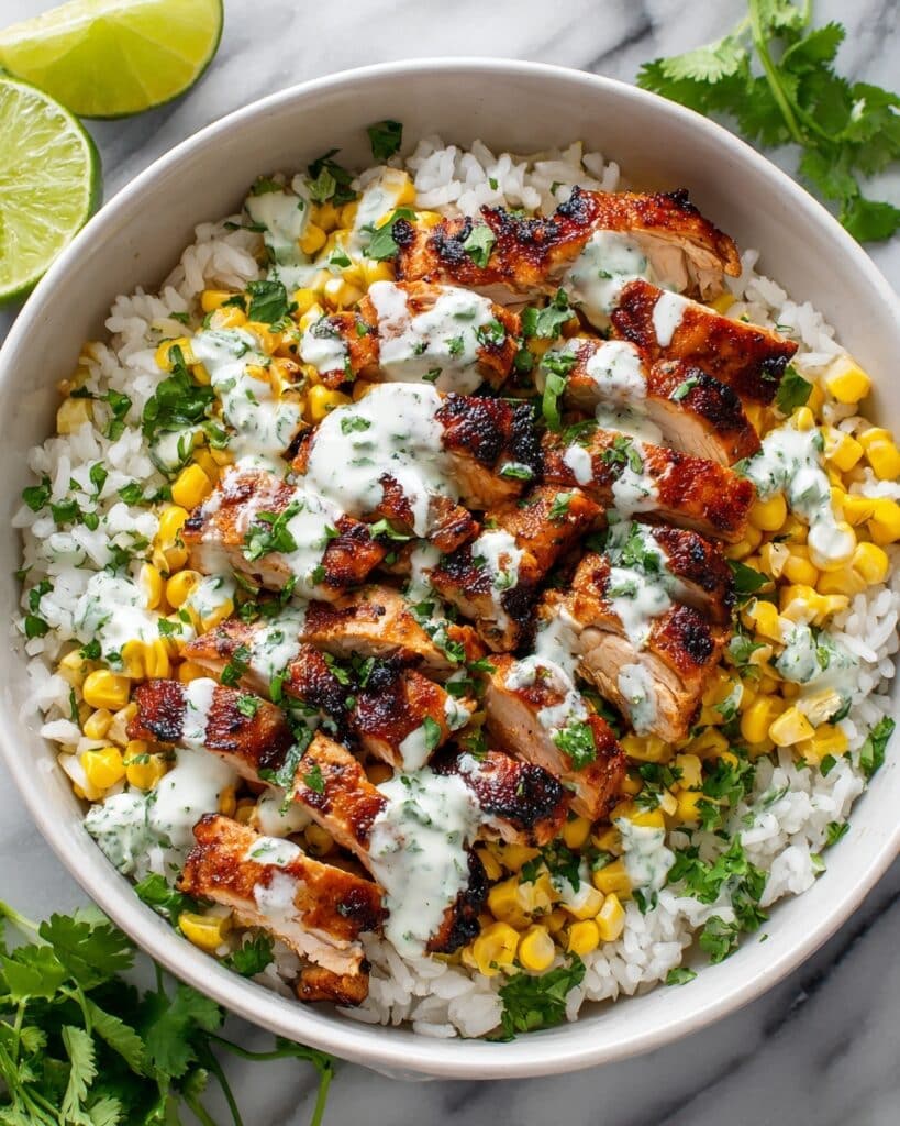 Street Corn Chicken Rice Bowl Recipe