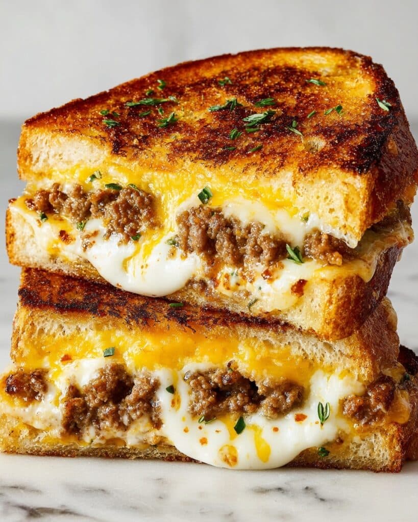 Ultimate Cheesy Ground Beef Melt Recipe