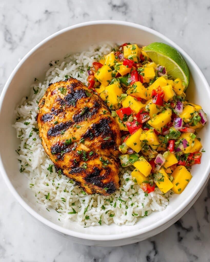 Honey Lime Chicken with Mango Salsa Recipe