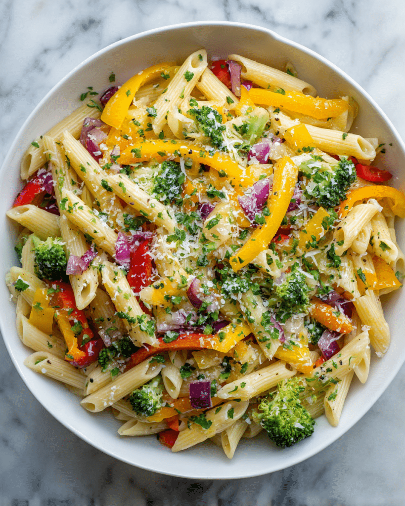 Easy Pasta Primavera with Fresh Vegetables Recipe