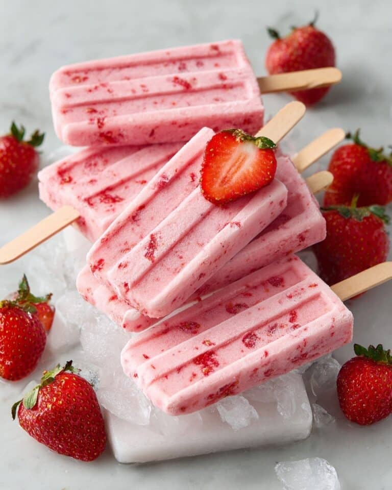 Delicious Strawberry Cream Popsicles: Guilt-Free Summer Bliss Recipe