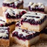 Blueberry Crumble Bars with Lemon Glaze Recipe