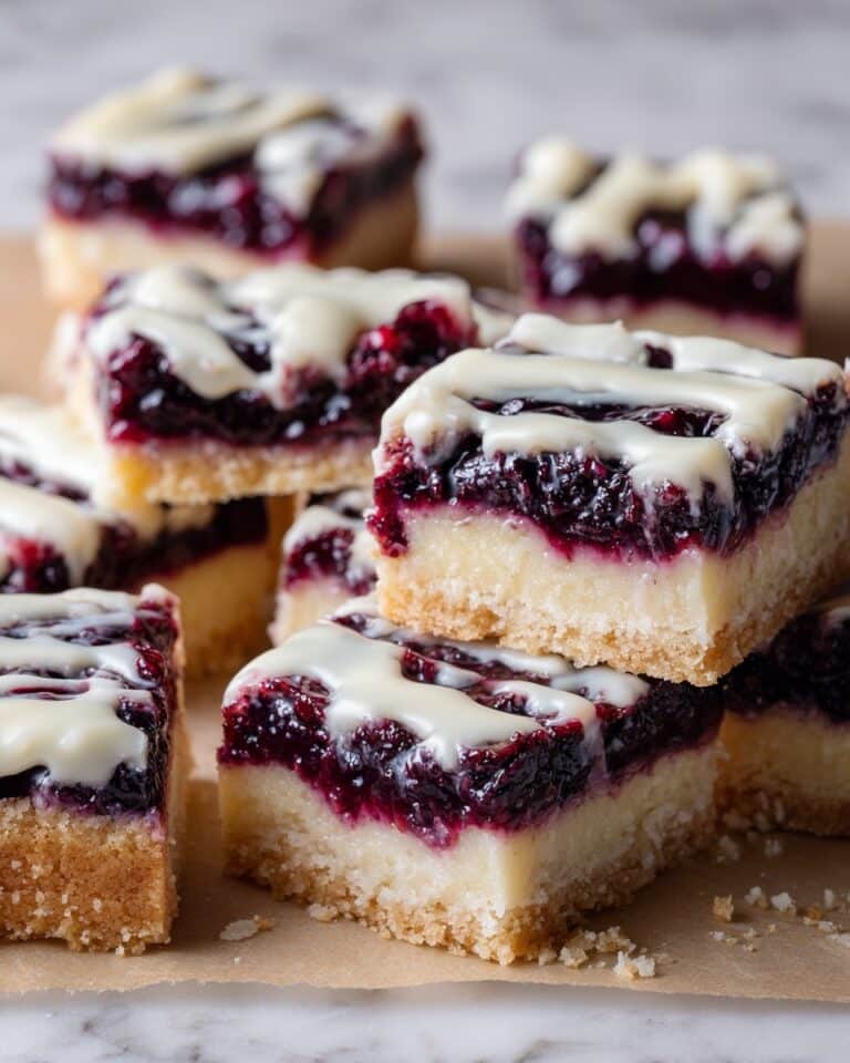 Blueberry Crumble Bars with Lemon Glaze Recipe