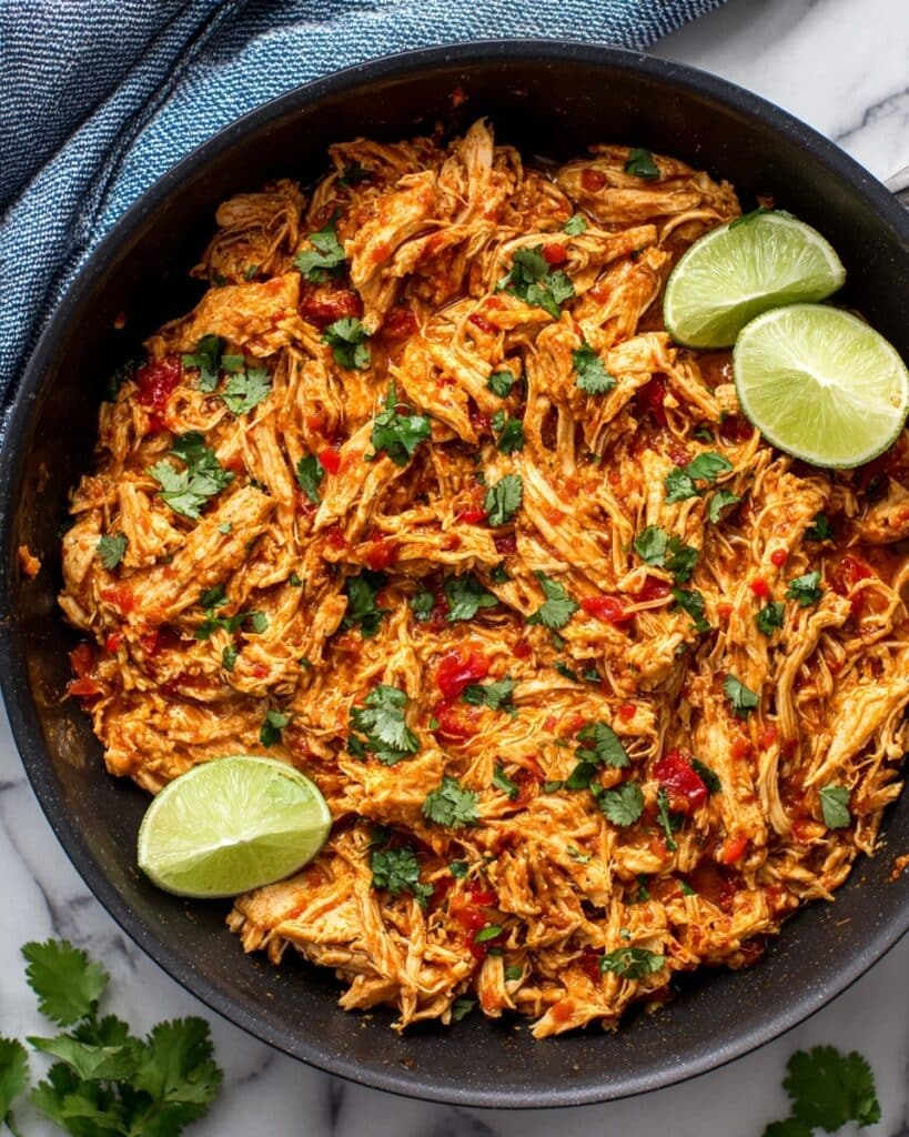 Slow Cooker Shredded Chicken with Spices Recipe