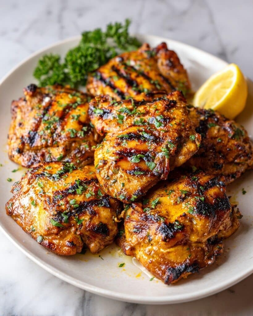 Juicy Chicken Thigh Marinade with Herbs and Citrus Recipe