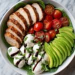Baked Marinated Chicken Salad with Mozzarella and Balsamic Vinaigrette Recipe