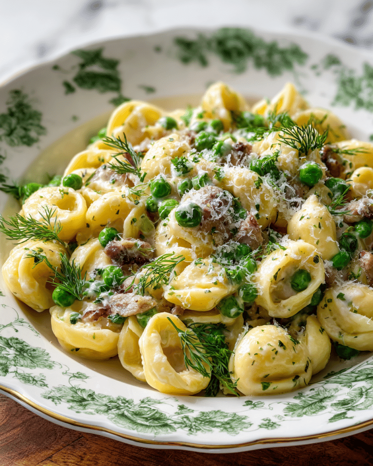 Creamy Lemon Pecorino Orecchiette with Chicken Sausage and Spring Vegetables Recipe