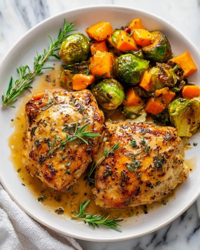 Easy Sheet Pan Honey Dijon Chicken with Veggies Recipe