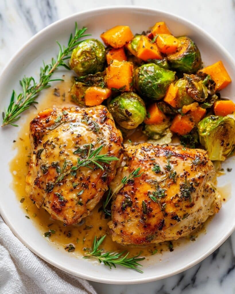 Easy Sheet Pan Honey Dijon Chicken with Veggies Recipe