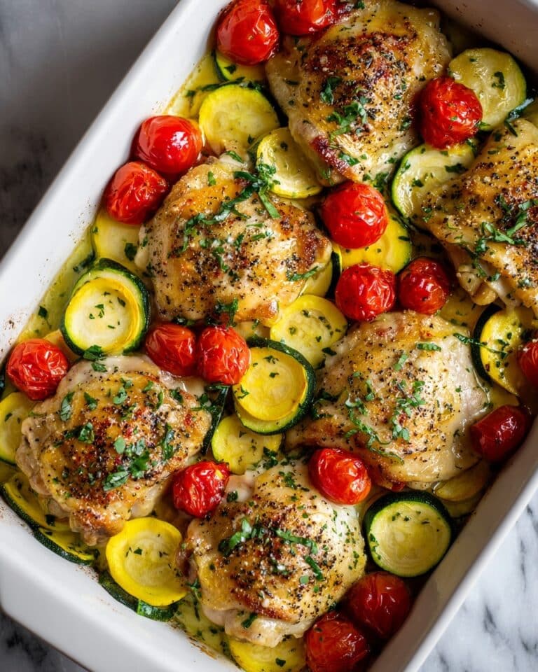 Savory Mediterranean Chicken Zucchini Bake Recipe