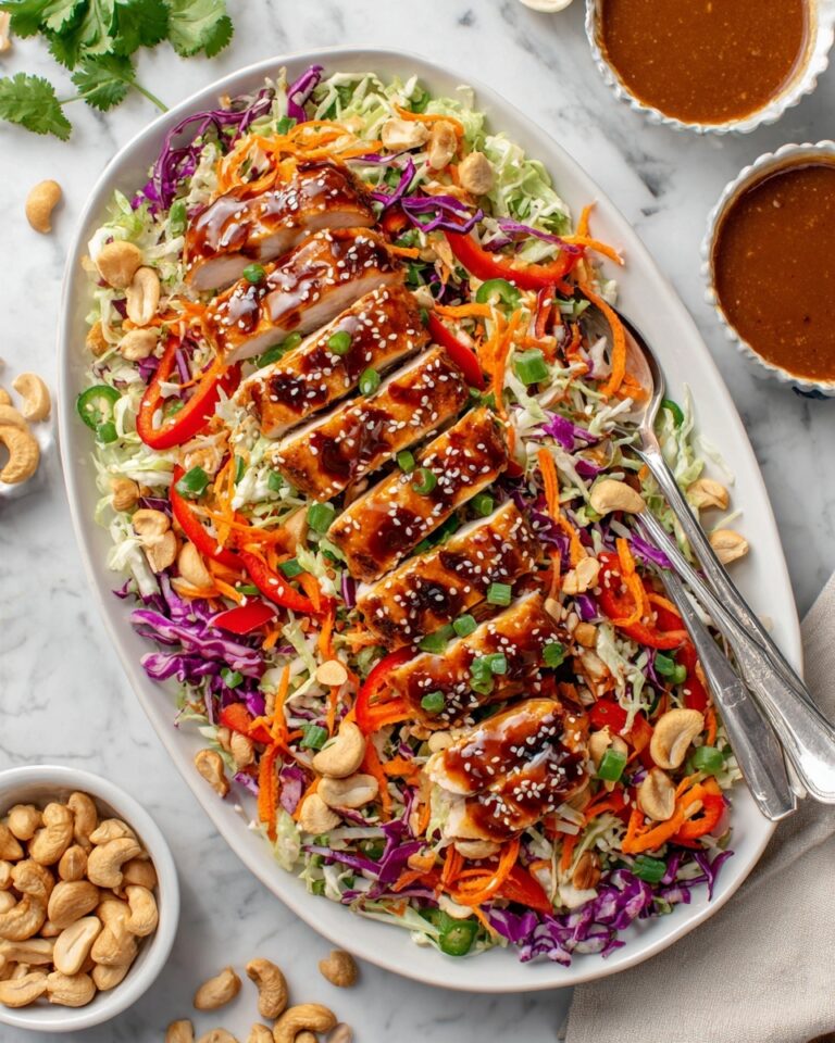 Sesame Chicken Cabbage Crunch Salad Recipe
