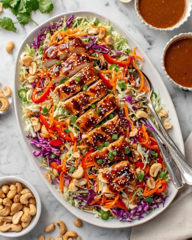 Sesame Chicken Cabbage Crunch Salad Recipe