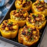 Teriyaki Pineapple Chicken and Rice Stuffed Peppers Recipe