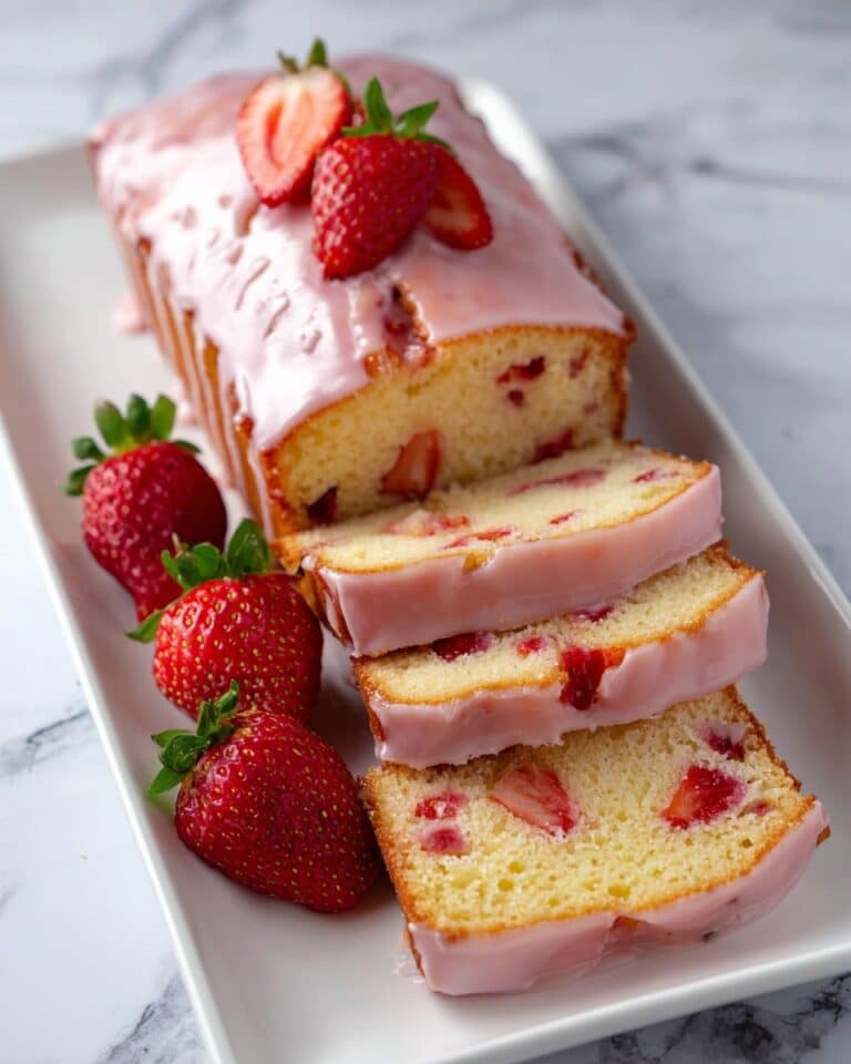 Strawberry Pound Cake with Strawberry Glaze Recipe