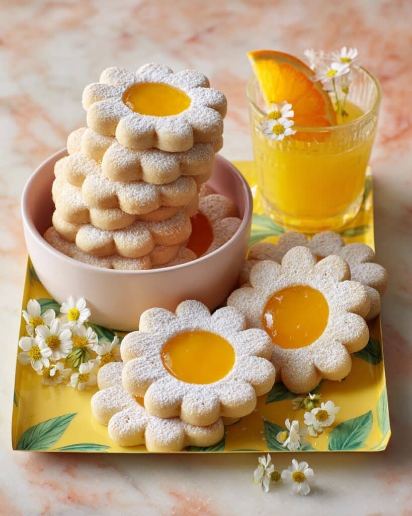 Vegan Lemon Curd Shortbread Cookies Recipe