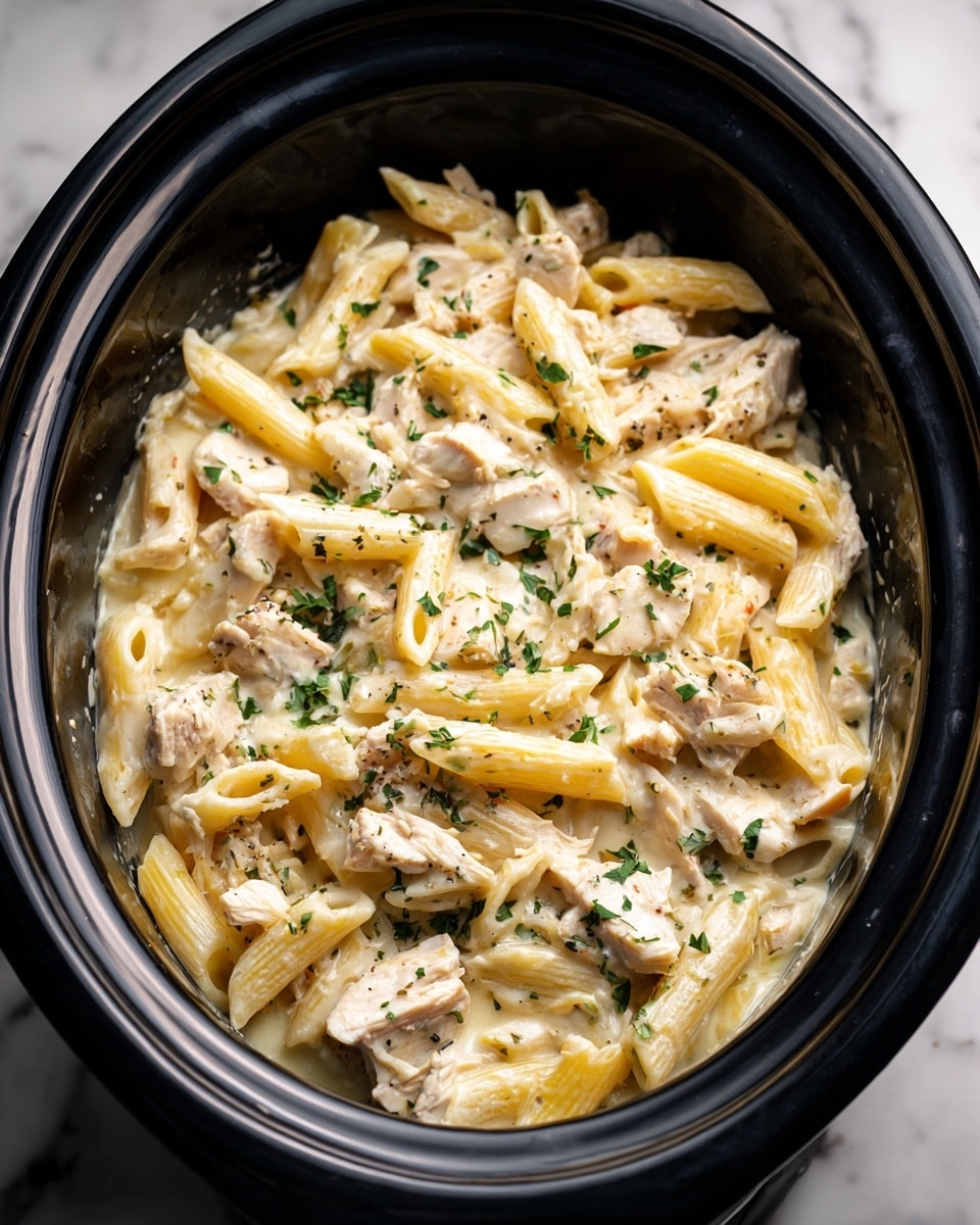 The image shows a white plate filled with several layers of tortellini pasta covered in a creamy yellow cheese sauce. The tortellini are plump, with smooth, shiny surfaces, and have a rounded shape creating a soft texture. Scattered throughout the dish are bits of browned sausage pieces and small chopped green herbs sprinkled on top, adding contrast in color and texture. The plate sits on a white marbled surface. photo taken with an iphone --ar 4:5 --v 7