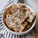 No-Roll Sourdough Discard Crackers Recipe