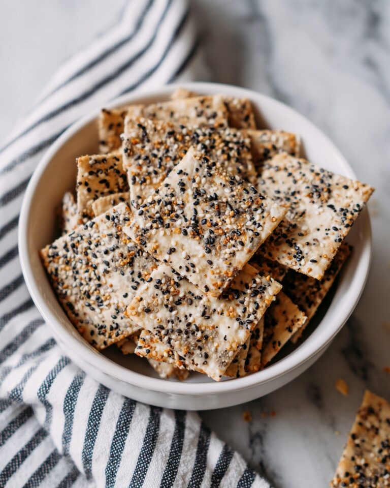 No-Roll Sourdough Discard Crackers Recipe