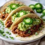 Smoky Crockpot Chili Lime Chicken Tacos Recipe