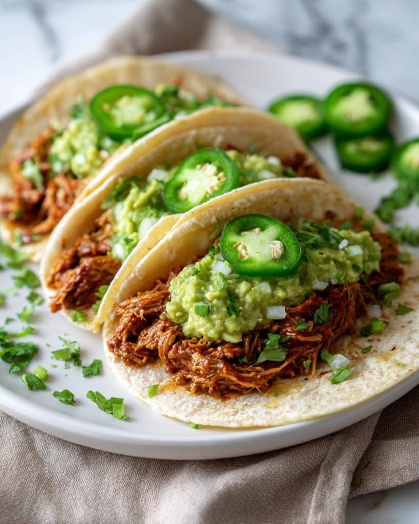 Smoky Crockpot Chili Lime Chicken Tacos Recipe