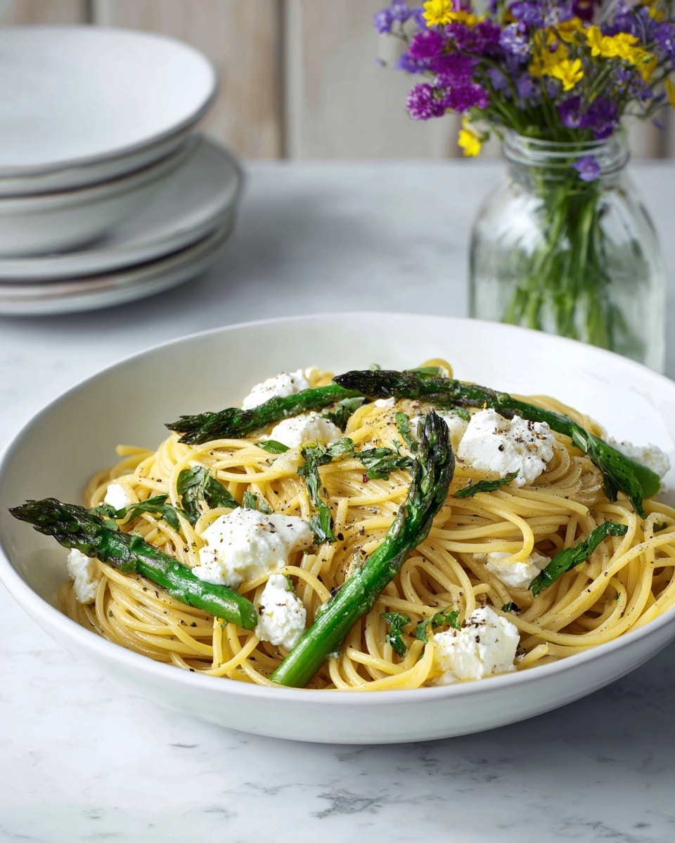 A white bowl is filled with pasta mixed with a creamy green sauce, likely containing peas or green herbs. The pasta is layered evenly and topped with several thin, bright yellow lemon slices spread around the surface. The pasta has a slightly rough texture and mixed green pieces throughout, giving the dish a fresh and vibrant look. The bowl sits on a white marbled surface. photo taken with an iphone --ar 4:5 --v 7