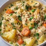 Crockpot Creamy Chicken Thigh Stew Recipe