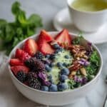 Superfood Berry Salad with Creamy Lemon Herb Dressing Recipe