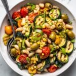 White Bean Salad with Grilled Summer Vegetables Recipe