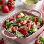 Tangy Strawberry Cucumber Salad with Feta Recipe