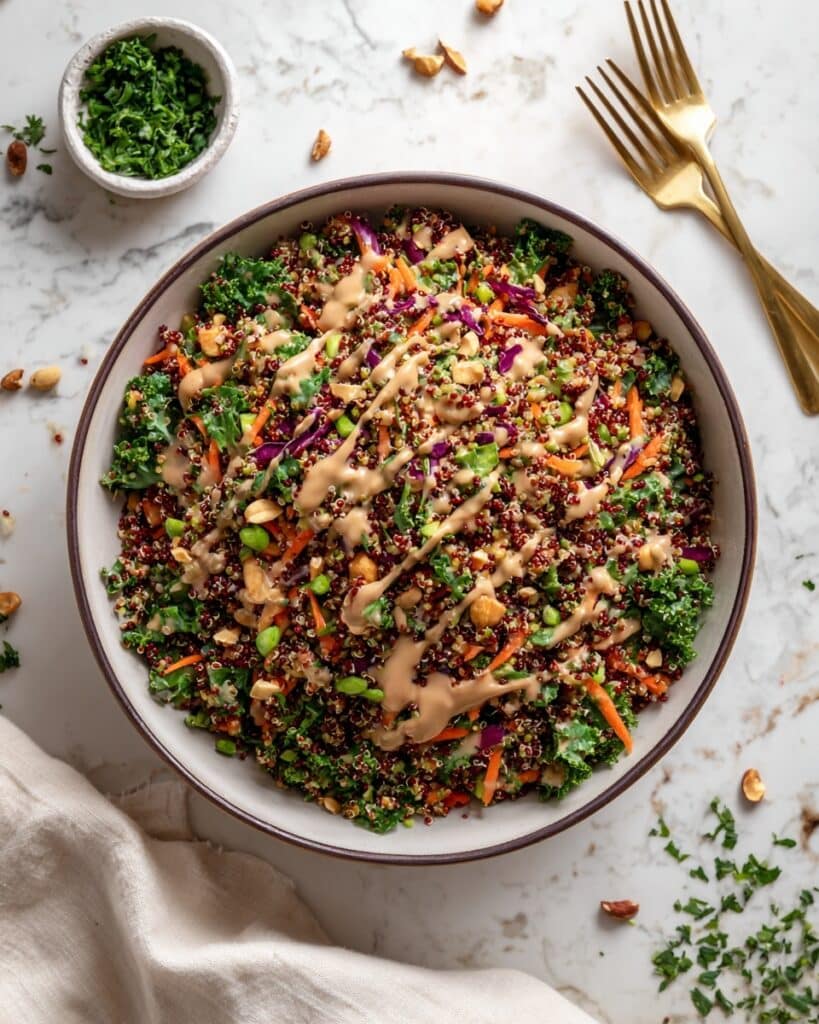 Asian Edamame Peanut Crunch Salad Recipe